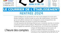 Le courrier de l'établissement : rentrée 2024