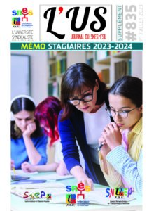 Mémo stagiaires 2023-2024 – Supplément de l'US n°835