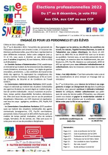 Supplément n°1 au bulletin 197 de septembre 2022