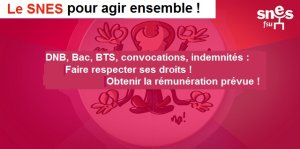 DNB, Bac, BTS, convocations, indemnités : Faire respecter ses droits ! (…)