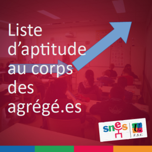 Accès au corps des professeur.es agrégé.es par liste d'aptitude