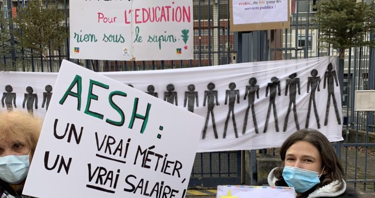 AESH : courrier intersyndical au ministre