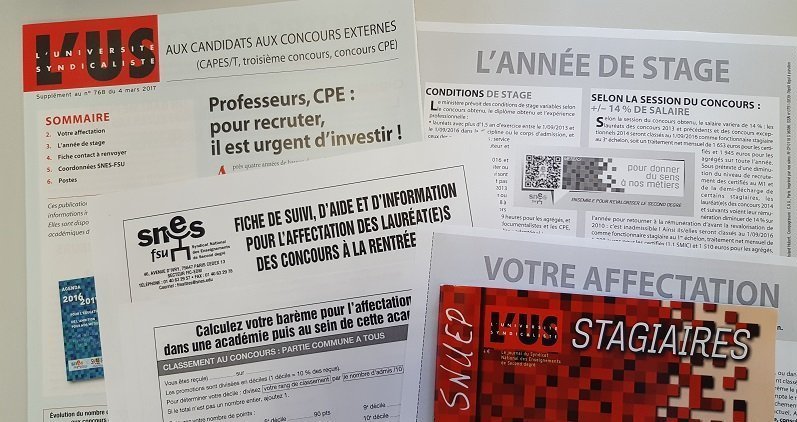 Concours enseignants, CPE, PSYEN : le SNES-FSU interpelle la DGRH du ministère