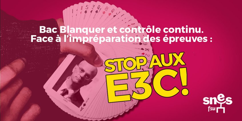 E3C, sortir de la crise : le SNES-FSU écrit au ministre