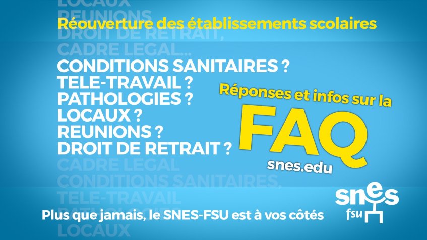 FAQ réouverture des établissements : défendre vos droits ! [Mise à jour le (…)