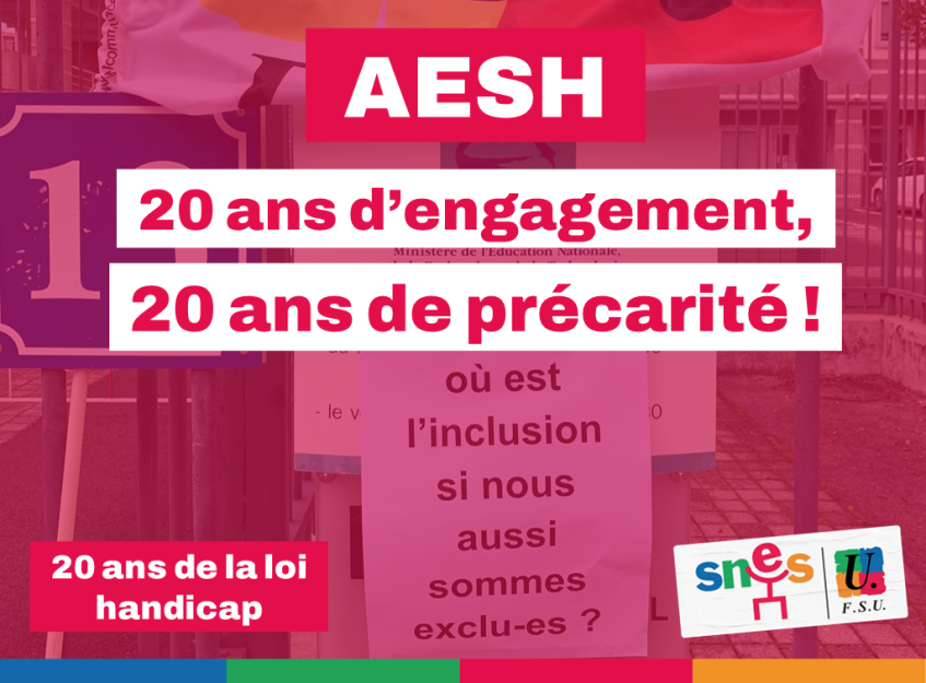 20 ans de loi 2005 : quel bilan pour les AESH ?