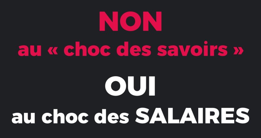 « Choc des savoirs » : les textes publiés sont inacceptables et inapplicables !