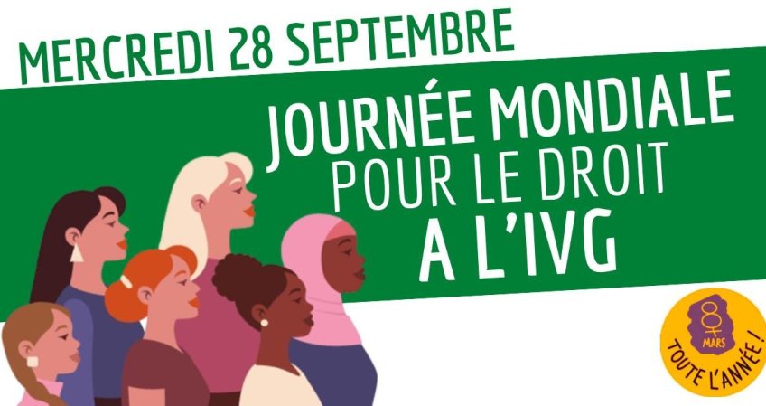 Le 28 septembre, journée internationale pour le droit à l'avortement